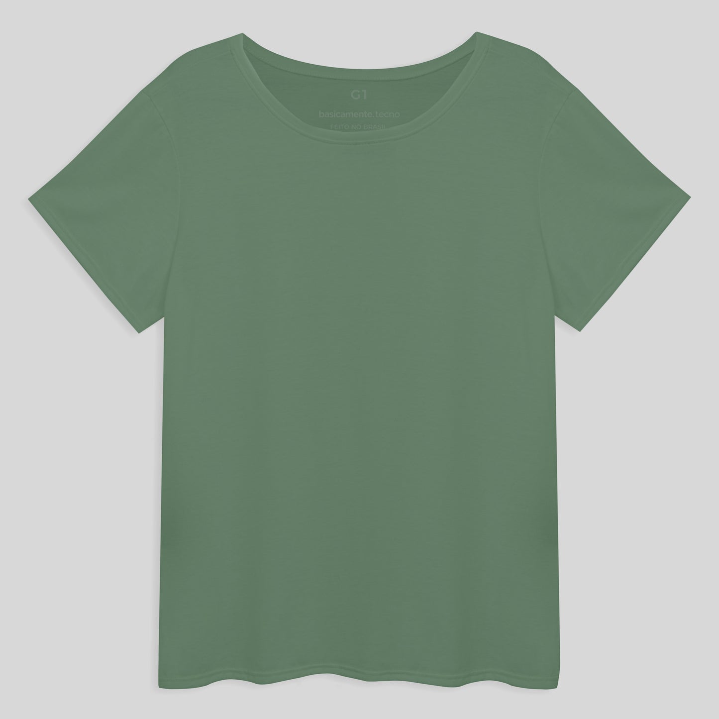 Tech T-Shirt Eco Gola C Plus Feminina - Verde Oliva