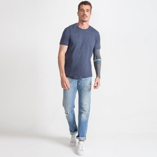 Tech T-Shirt Eco Gola C Masculina - Azul Marinho