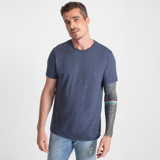 Tech T-Shirt Eco Gola C Masculina - Azul Marinho
