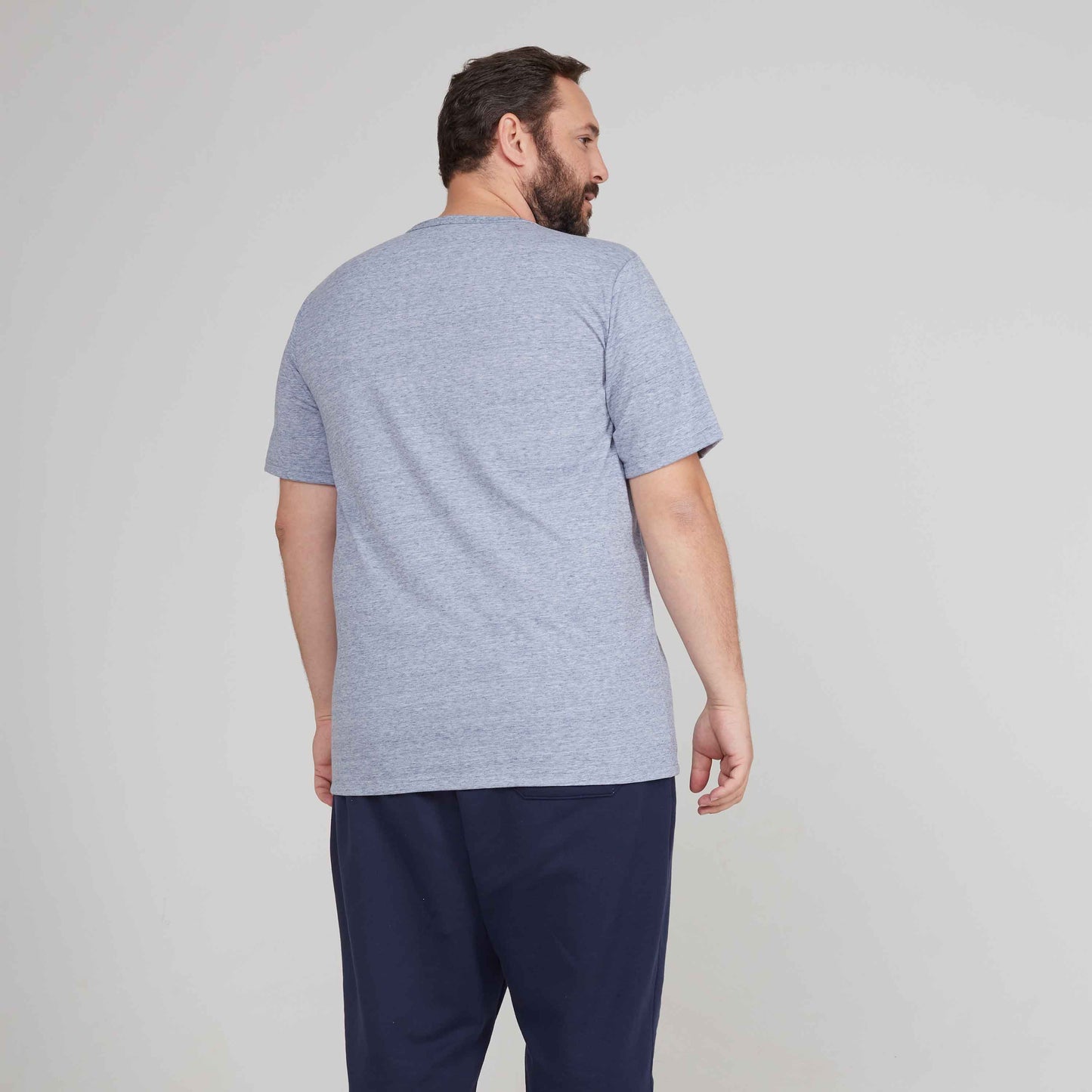 Tech T-Shirt Eco Gola C Plus Masculina - Azul Marinho