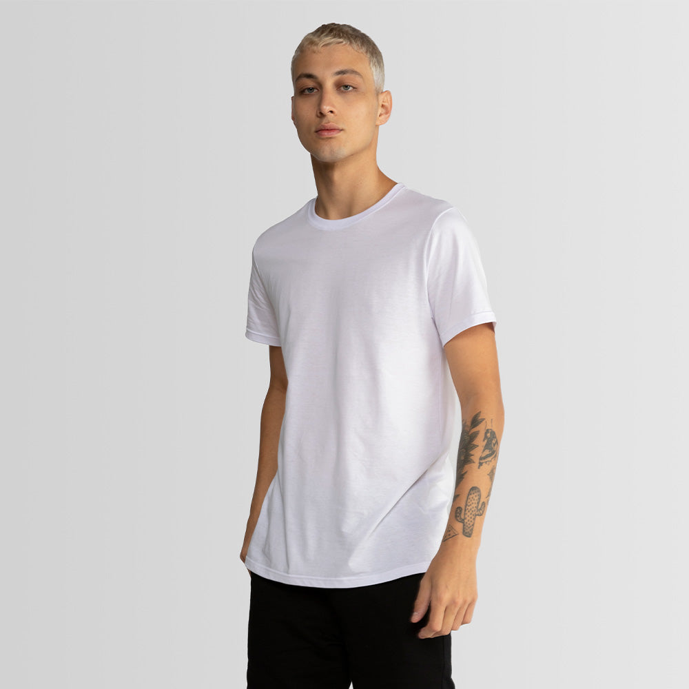 Tech T-shirt Impermeável Gola C Masculina - Branco