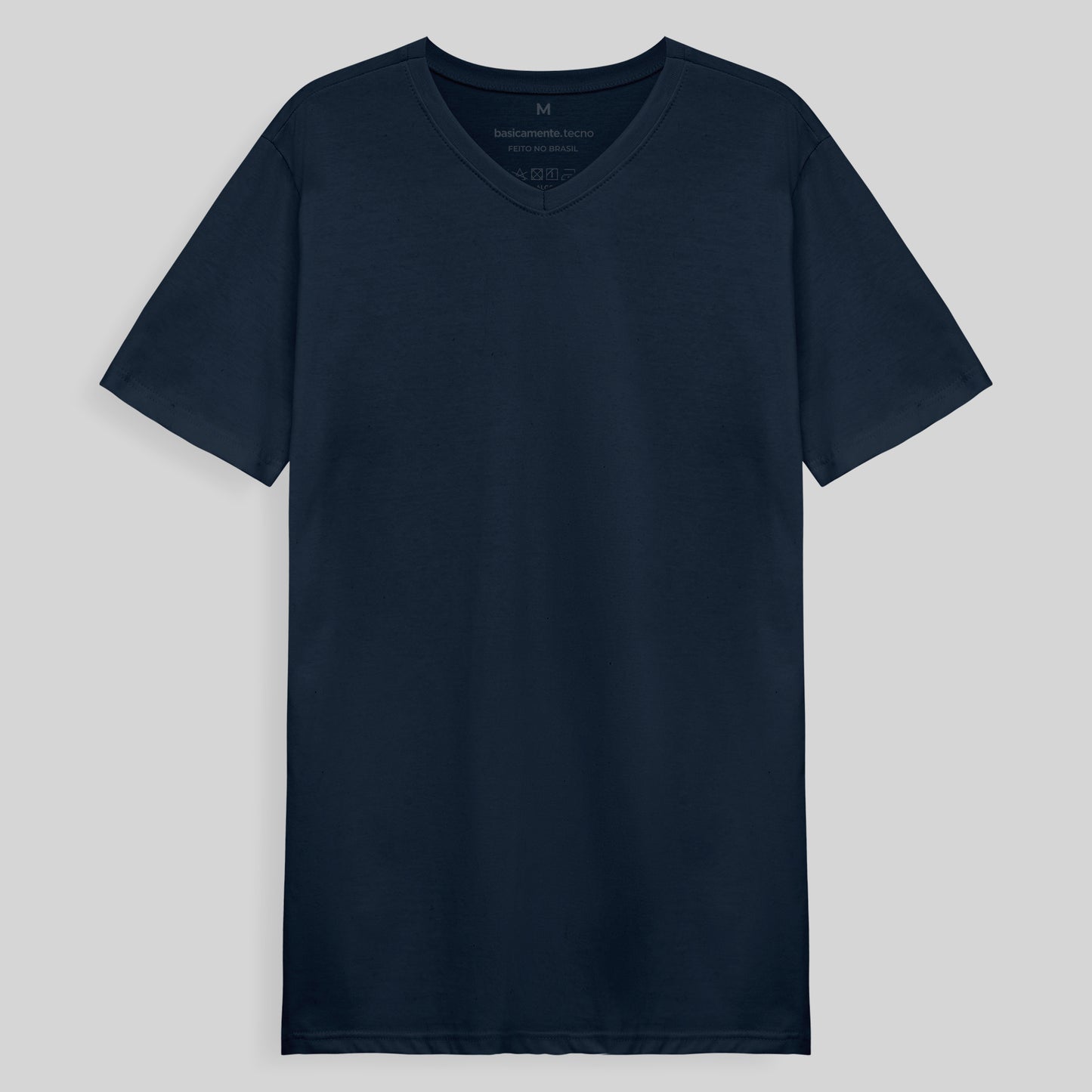 Tech T-Shirt Impermeável Gola V Masculina - Azul Marinho