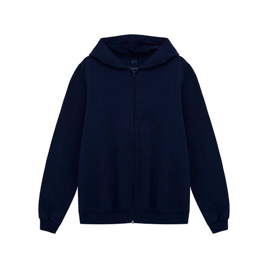 Jaqueta Capuz Plus Feminino - Azul Marinho