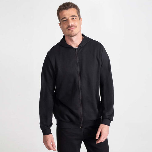 Jaqueta Moletom Masculina - Preto