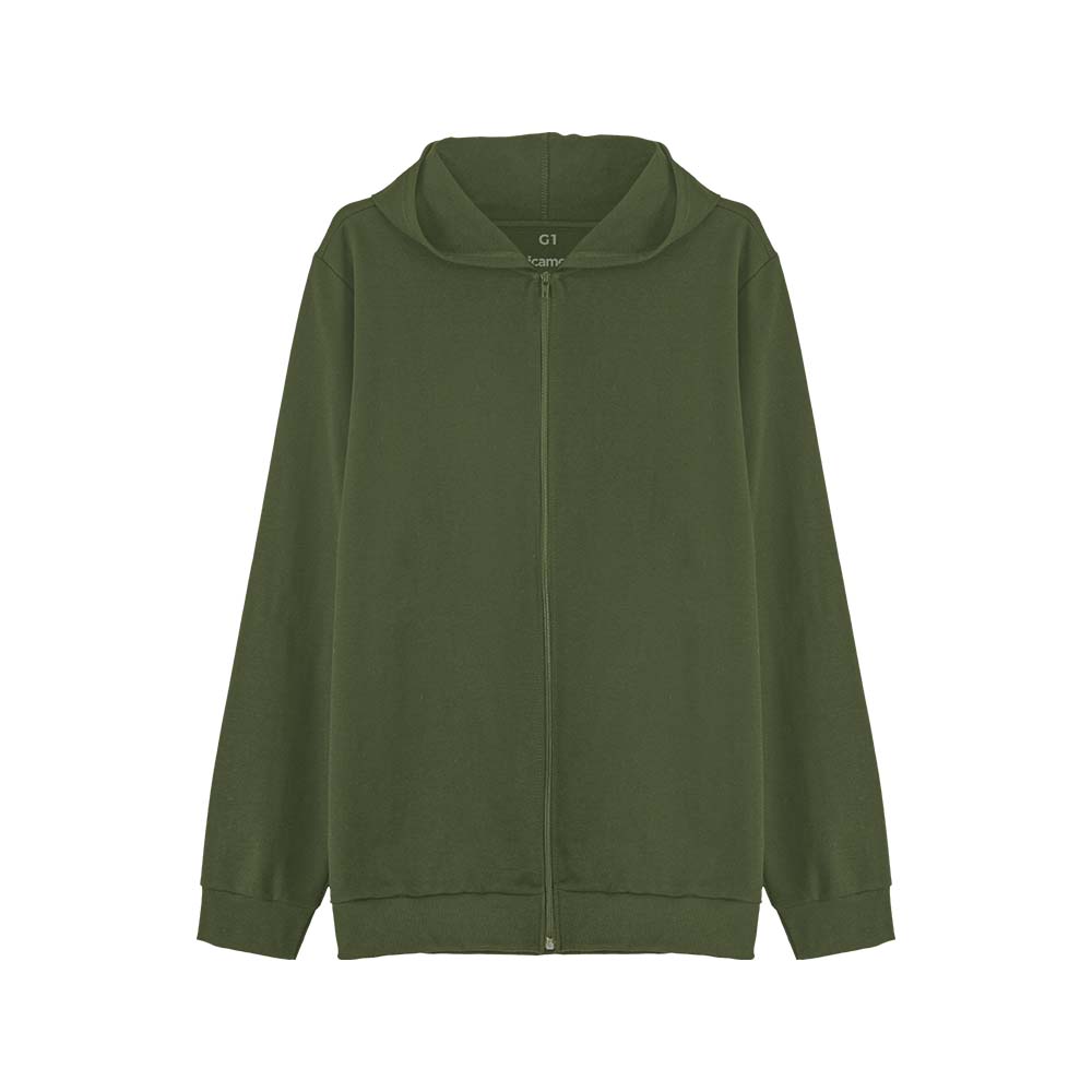 Jaqueta Capuz Plus Masculina - Verde Militar