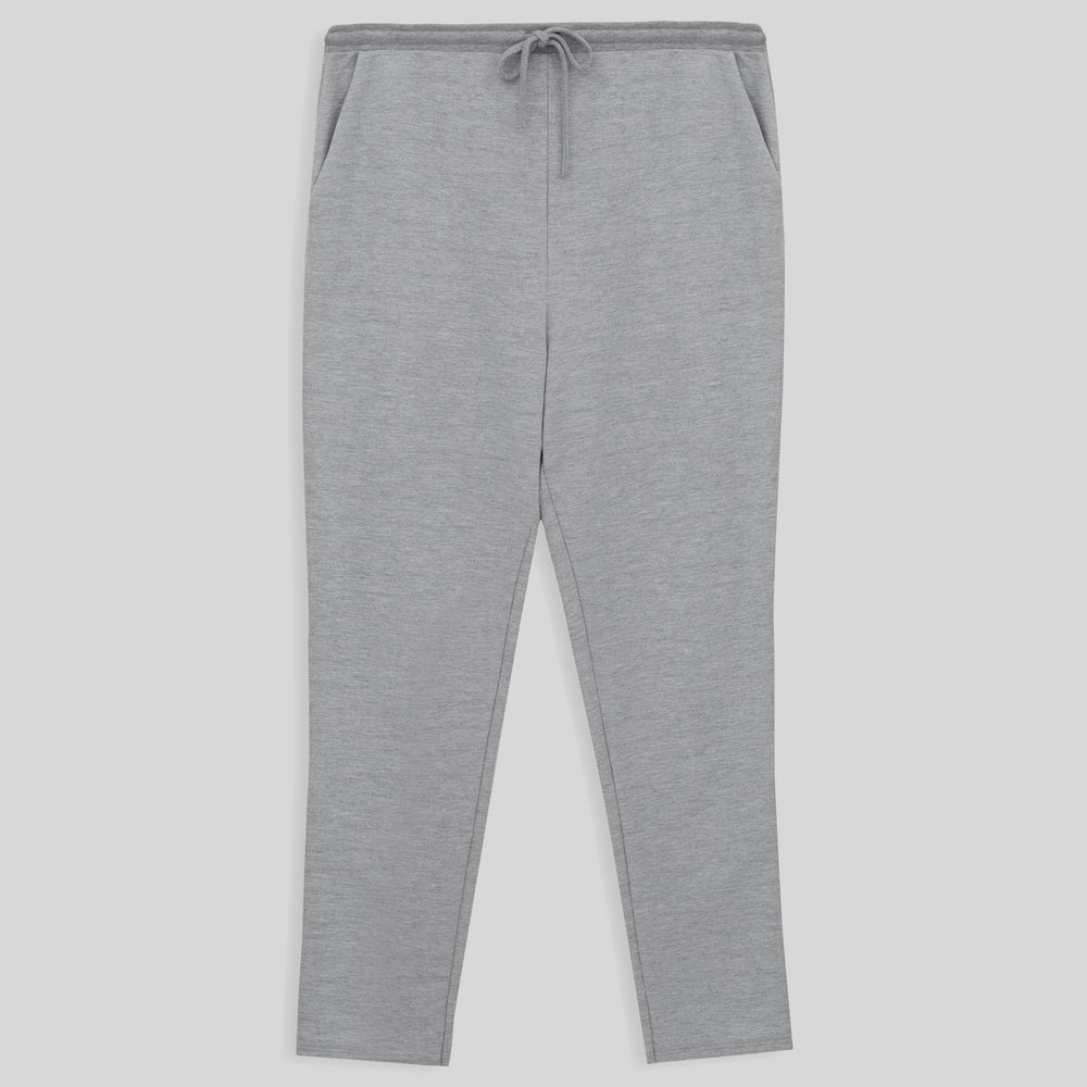 Calça Reta Plus Feminino - Mescla Claro