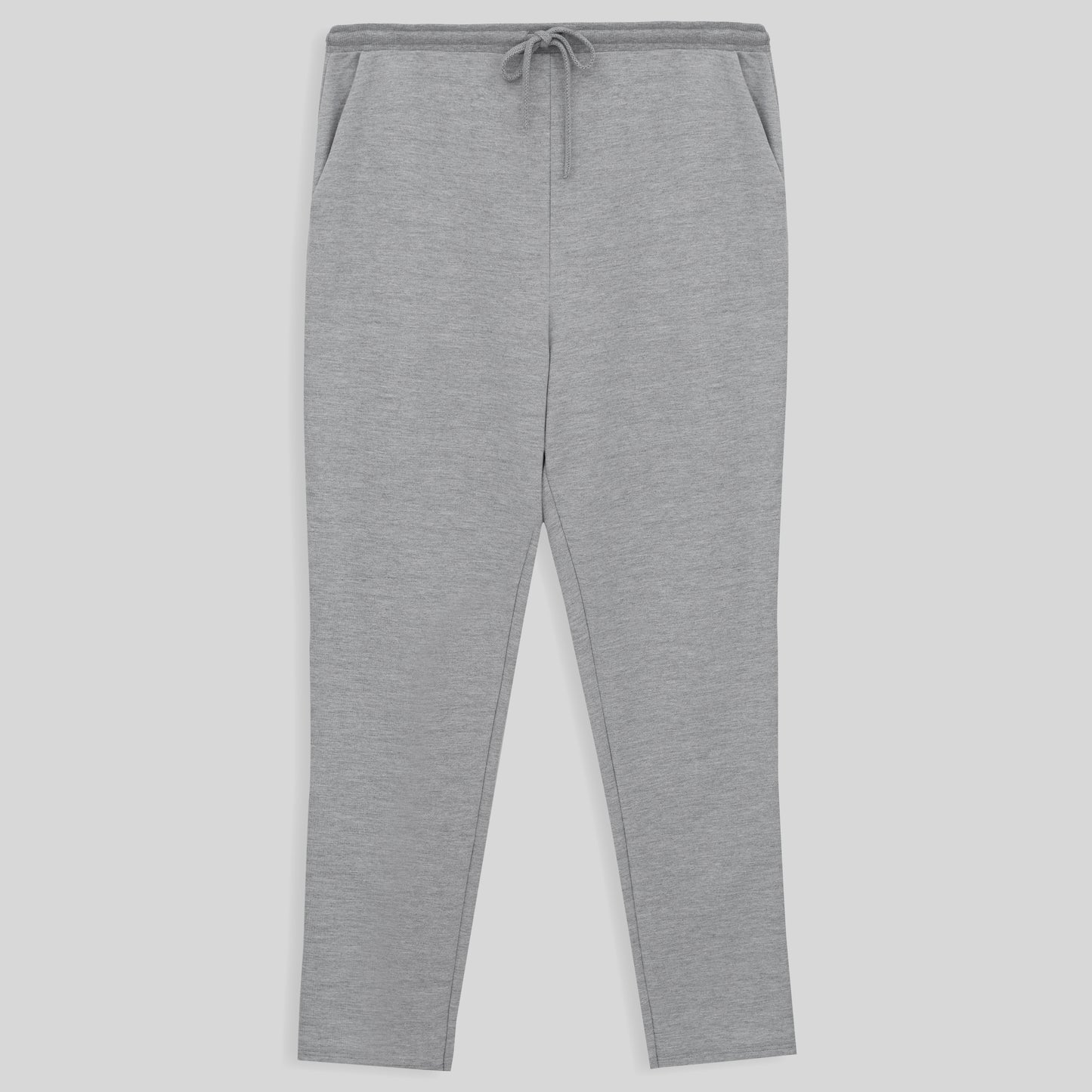 Calça Reta Plus Feminino - Mescla Claro