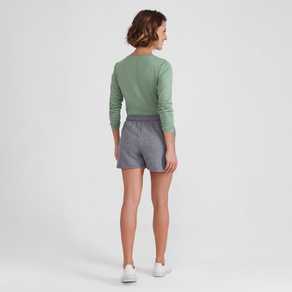 Shorts Feminino - Mescla Escuro