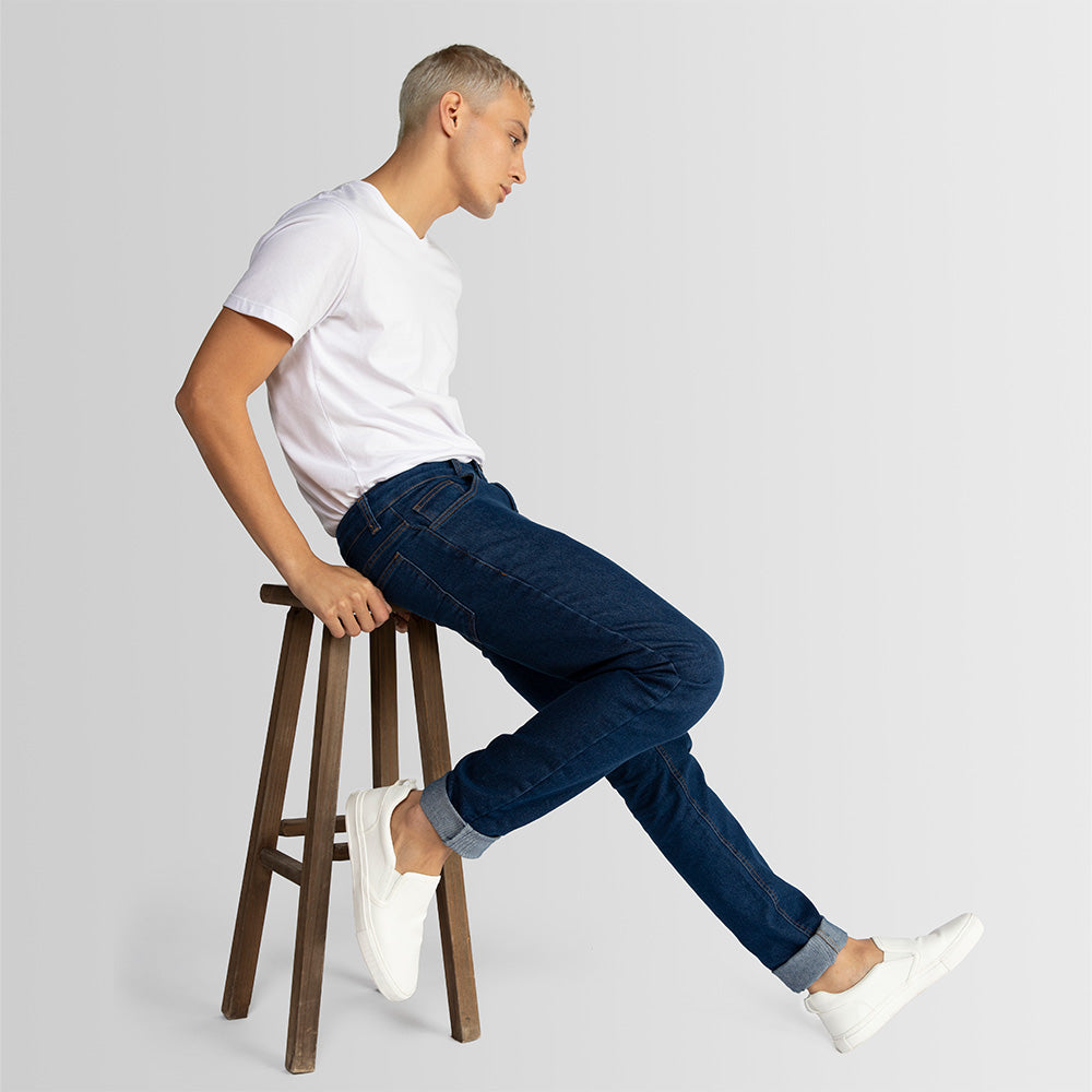 Calça Jeans Slim Masculina - Stone Escuro