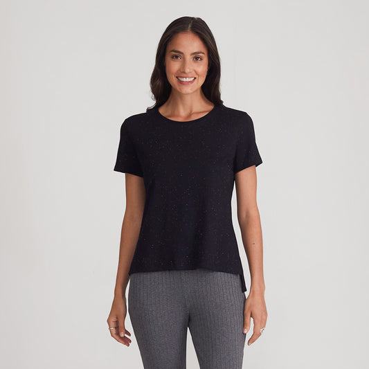 Camiseta Boxy Botonê Feminina - Preto