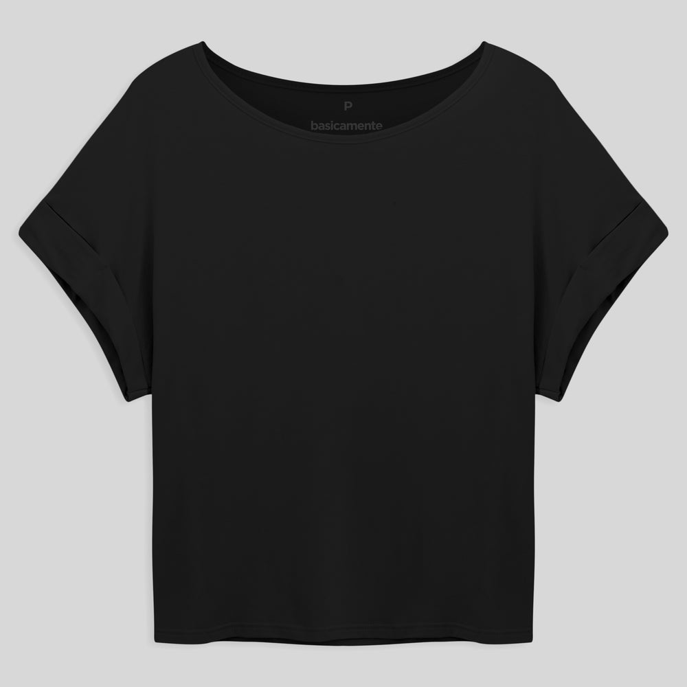 Blusa Manga Japonesa Feminina - Preto