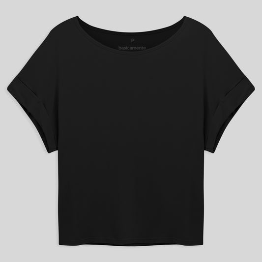 Blusa Manga Japonesa Feminina - Preto