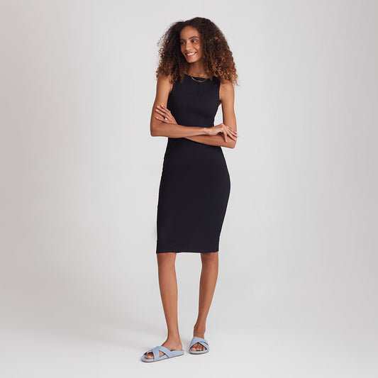 Vestido Curto Cotton Feminino - Preto