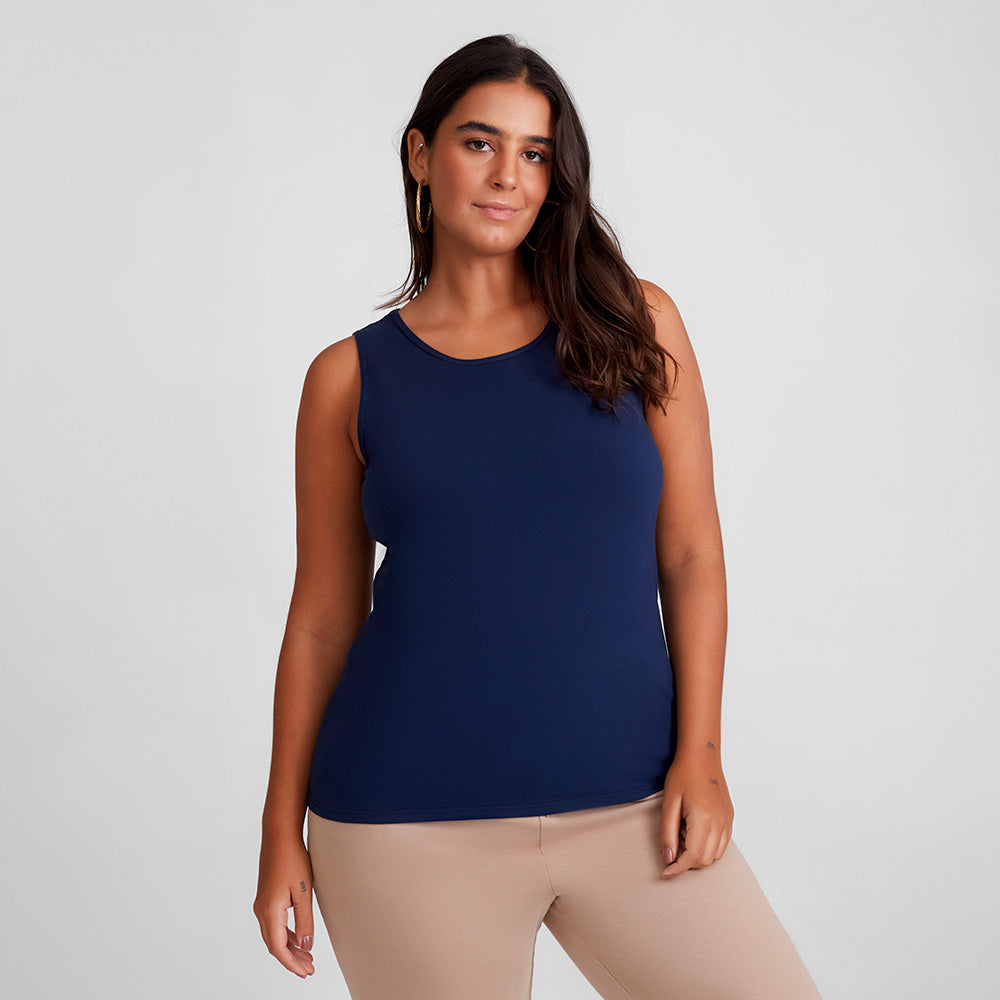 Regata Comfort Plus Feminina - Azul Marinho