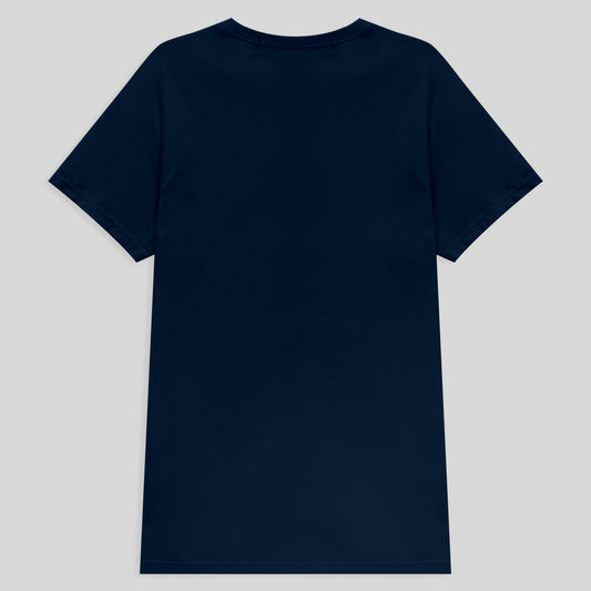 Camiseta Raglan Algodão Premium Masculina - Azul Marinho