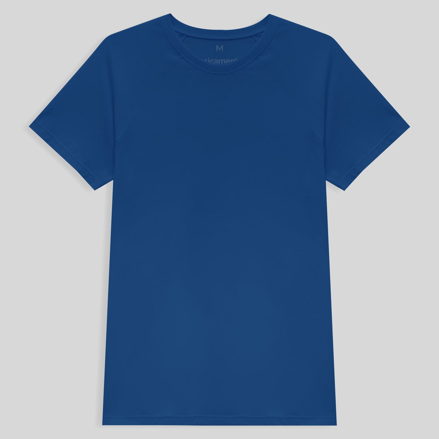 Camiseta Raglan Algodão Premium Masculina - Azul