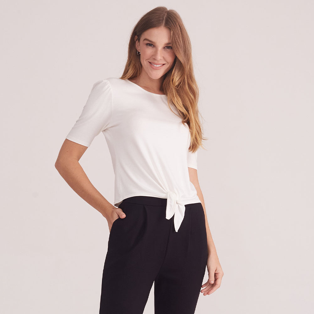 Blusa Amarração Feminina - Off White