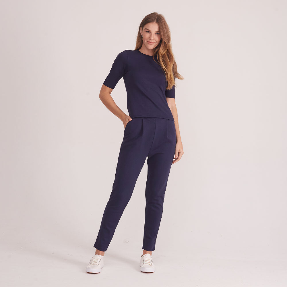 Calça Cigarrete Feminina - Azul Marinho