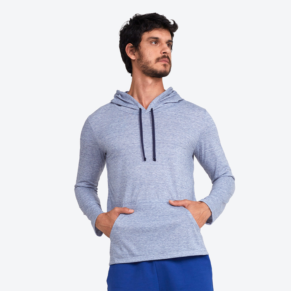 Tech T-Shirt Eco Capuz Masculina - Azul Marinho
