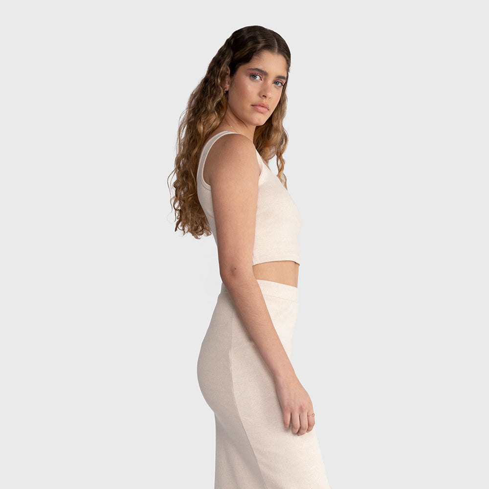Top De Alças Feminino - Off White