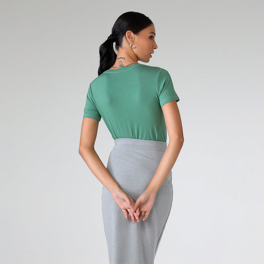 Tech T-Shirt Modal Premium Feminina | Basico.com - Verde Oliva