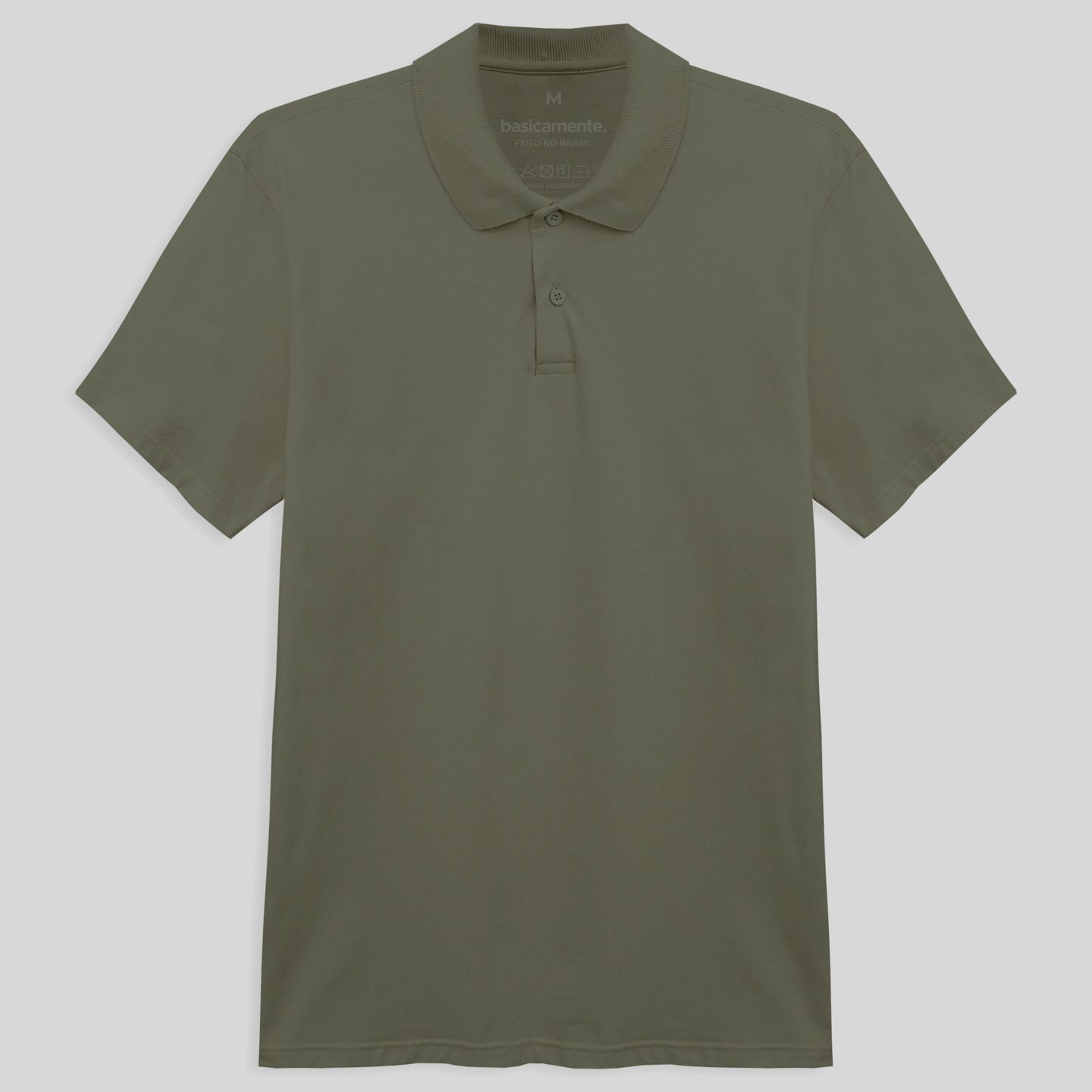 Camisa Polo Masculina - Verde Militar