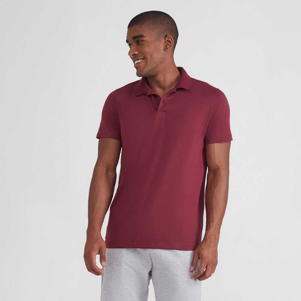 Camisa Polo Masculina - Vermelho Vinho
