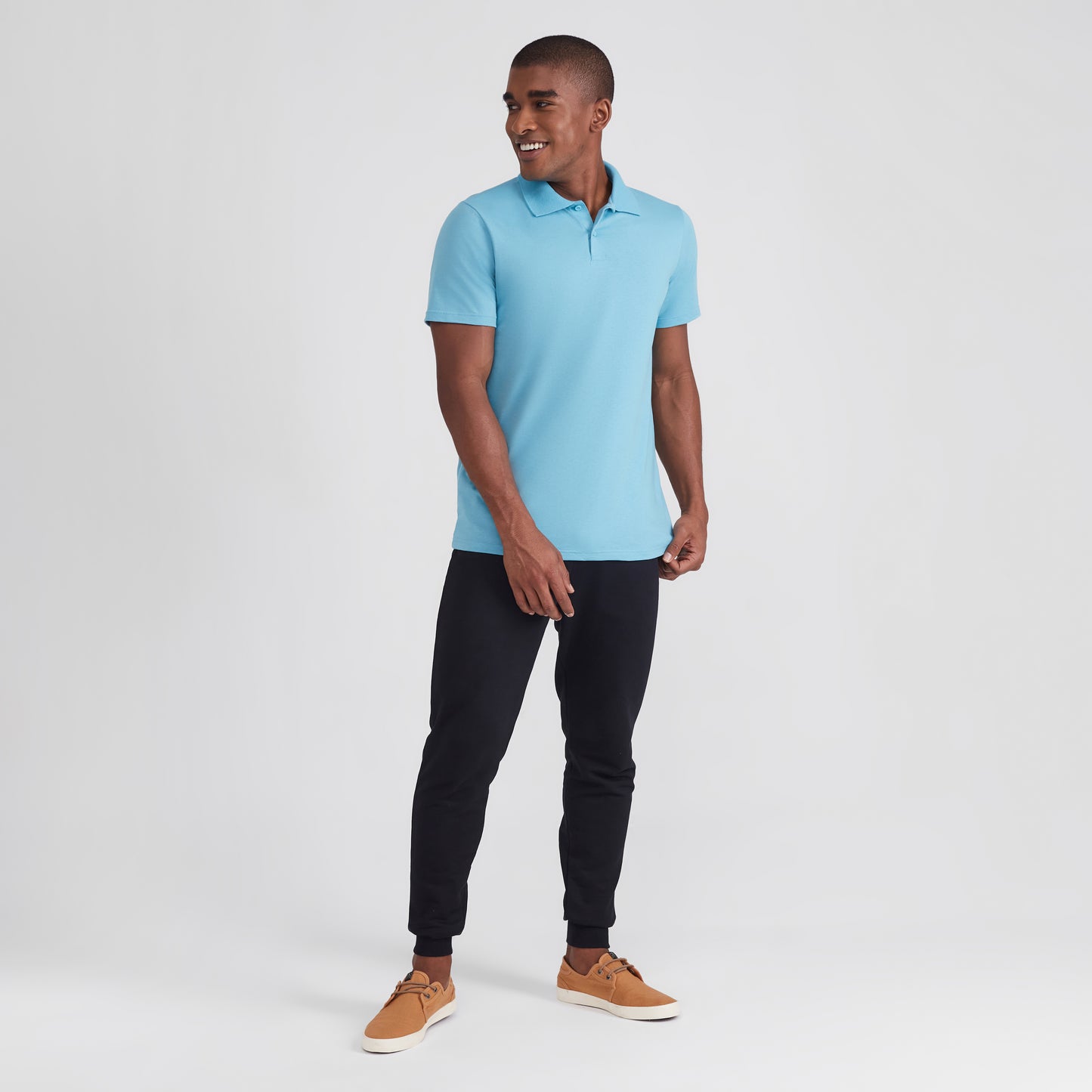 Camisa Polo Masculina - Azul Claro