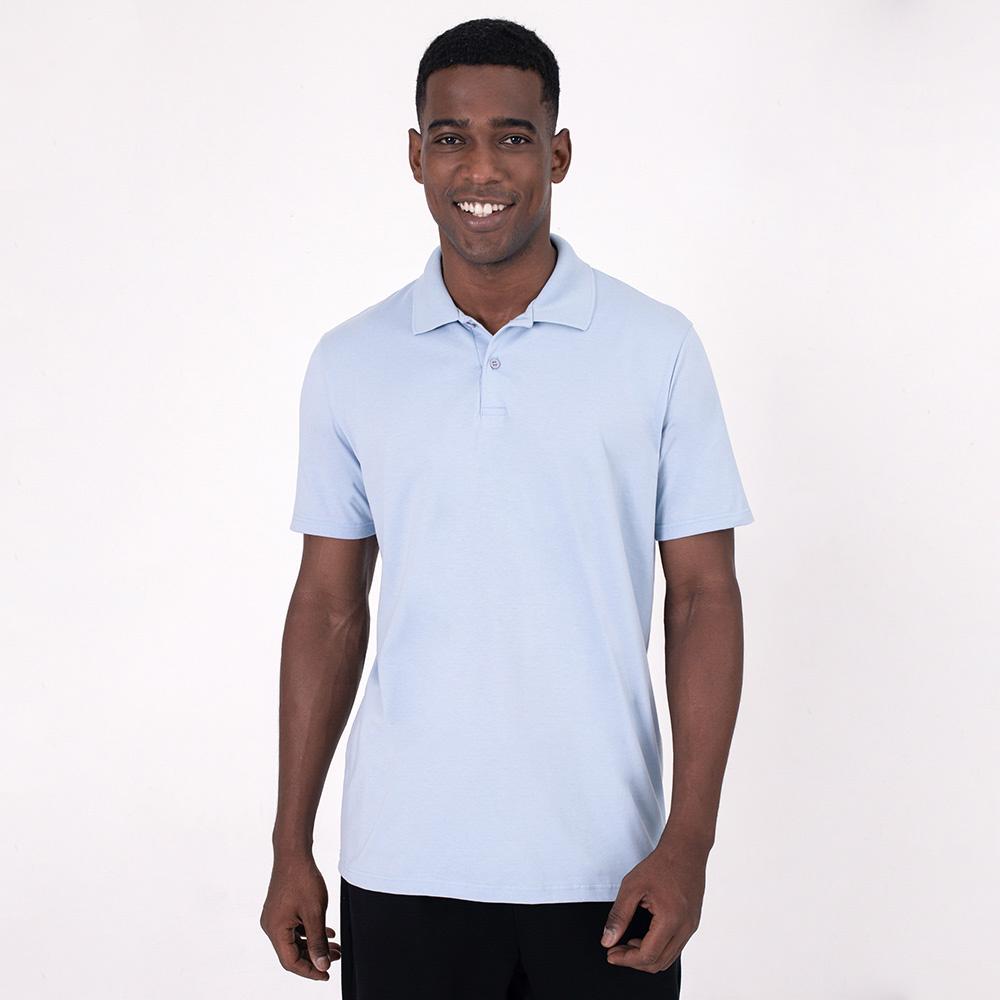 Camisa Polo Masculina - Azul Capri