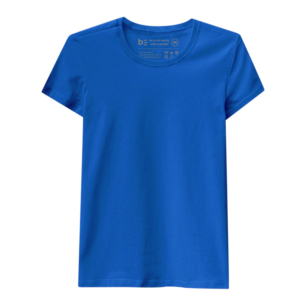 Camiseta Slim Feminina - Azul Sky
