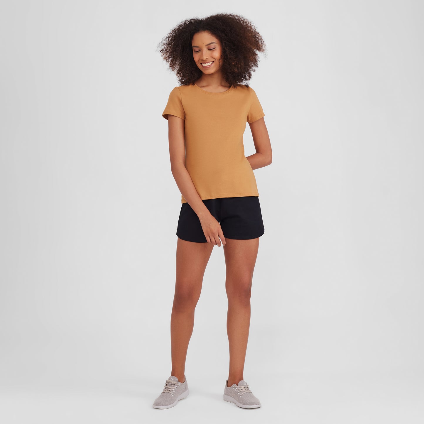 Camiseta Slim Feminina - Ocre