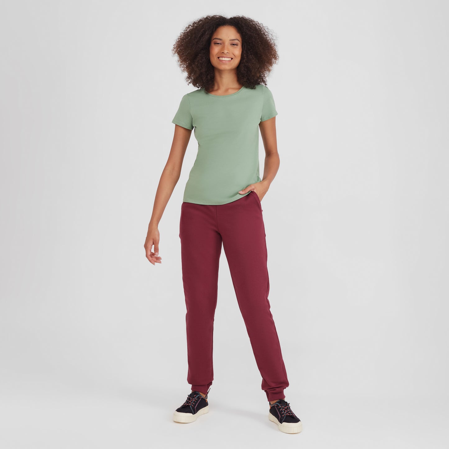 Camiseta Slim Feminina - Verde Jade