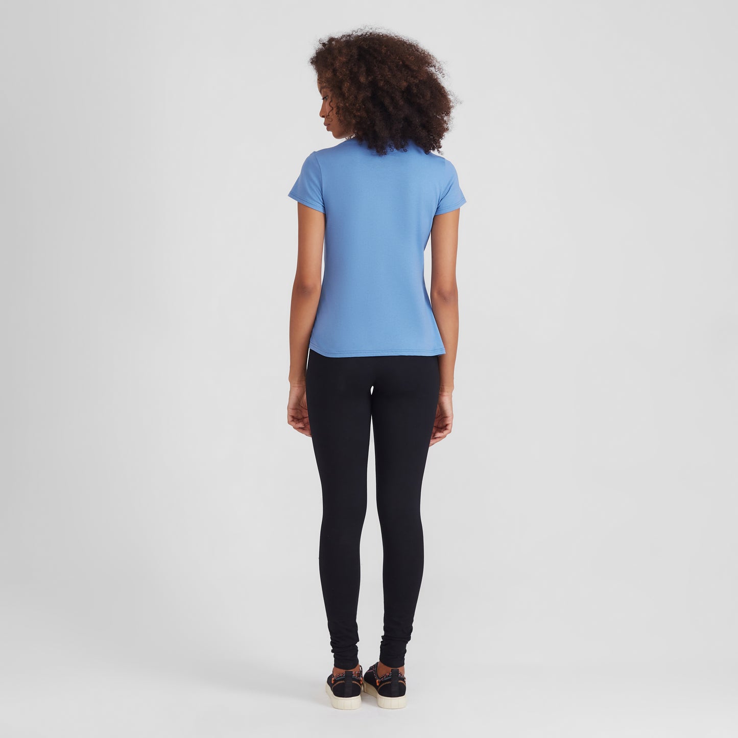 Camiseta Slim Feminina - Azul Celeste