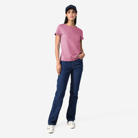 Camiseta Babylook Algodão Premium Feminina - Roxo Purpura