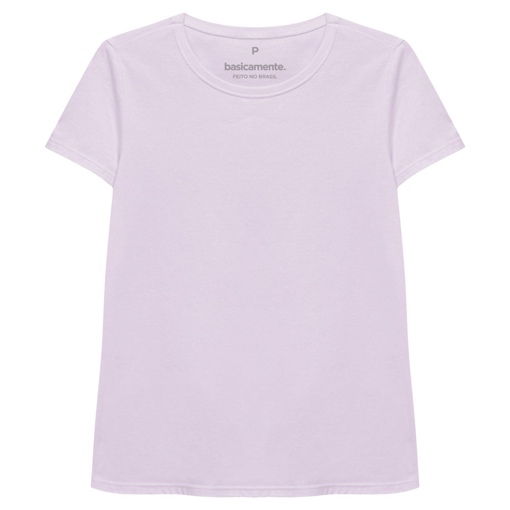 Camiseta Slim Feminina - Lilás Lavanda