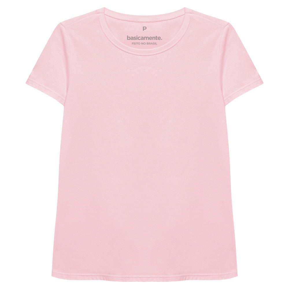 Camiseta Slim Feminina - Rosa Orquídea