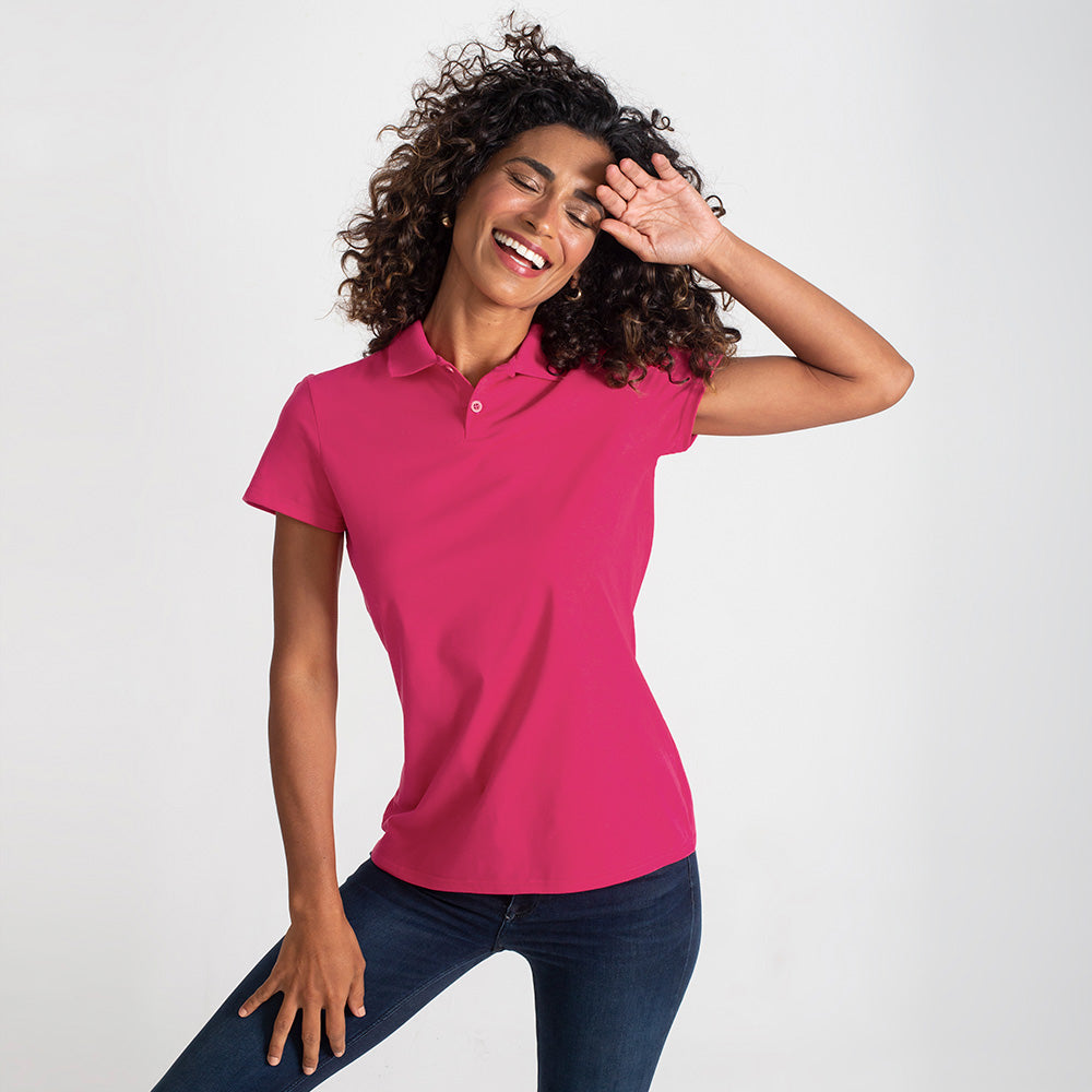 Camisa Polo Feminina - Pink