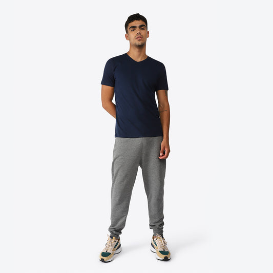 Camiseta Básica Gola V Masculina - Azul Marinho