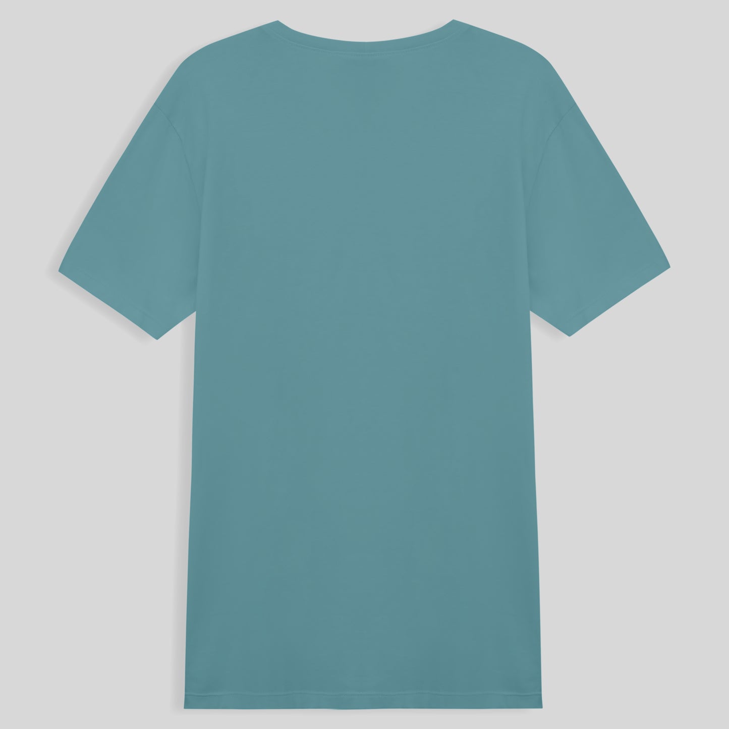 Camiseta Básica Gola V Masculina - Azul Turquesa