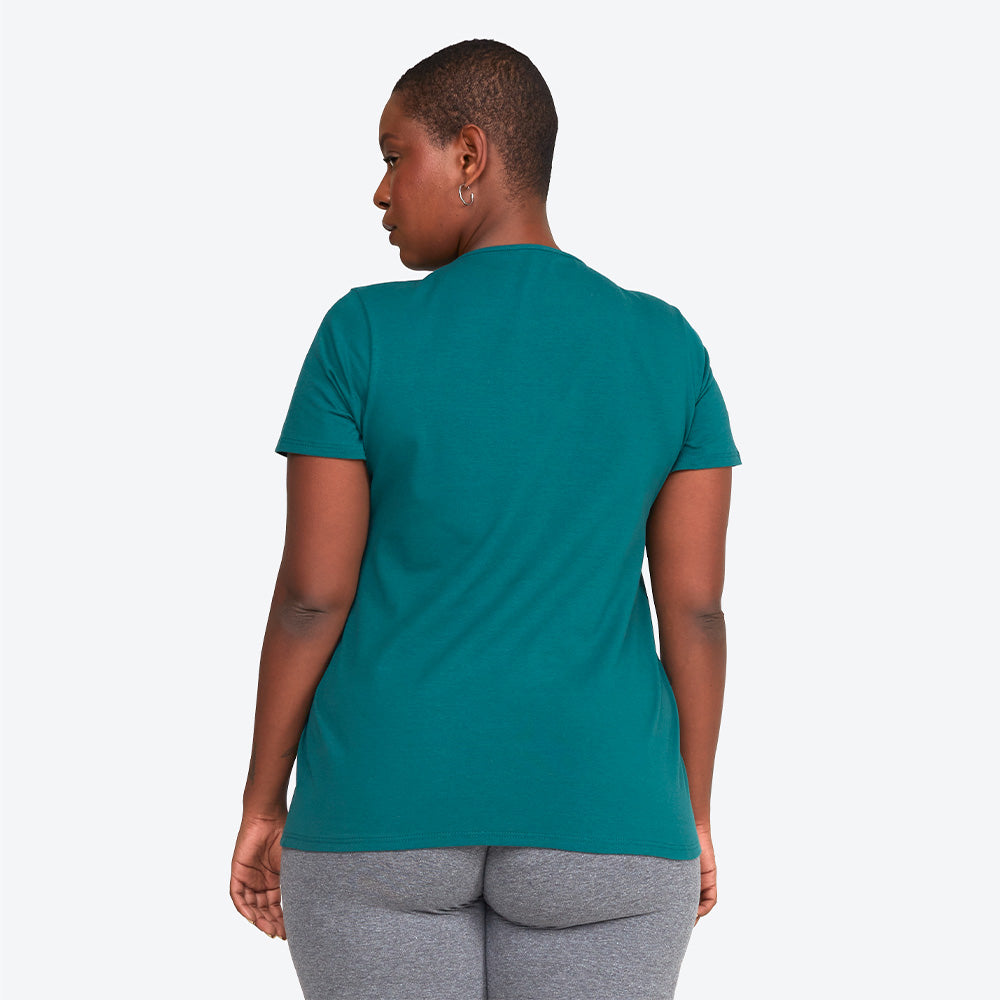 Camiseta Cotton Slim Gola C Plus Size Feminino - Jasper