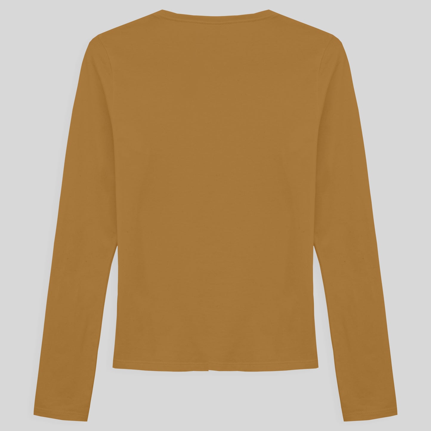 Camiseta Slim Manga Longa Feminina - Ocre