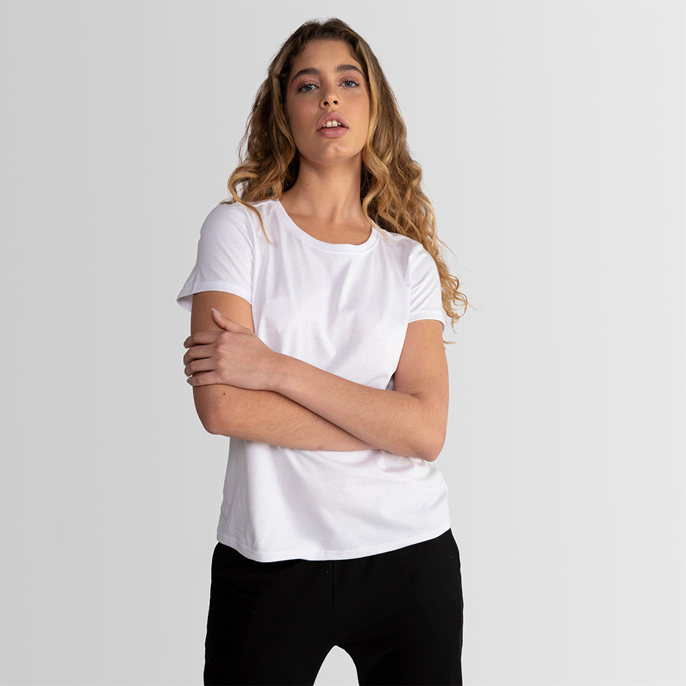 Camiseta Básica Feminina - Branco