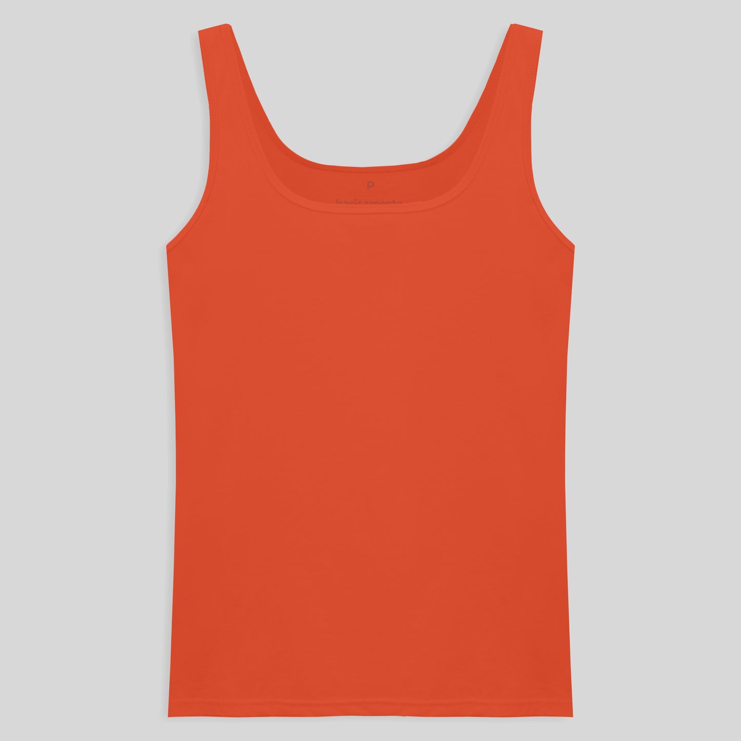 Regata Decote Quadrado Feminina - Laranja