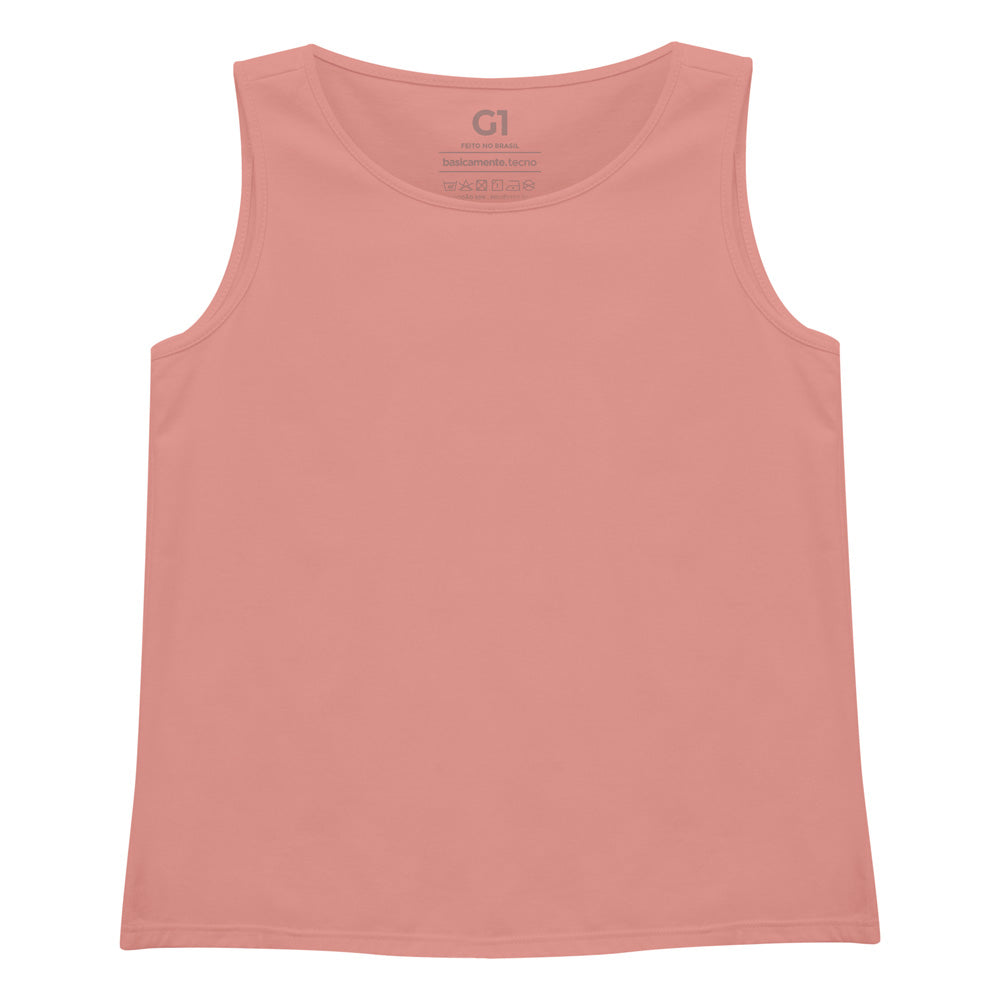 Regata Algodão Premium Plus Feminina - Rose