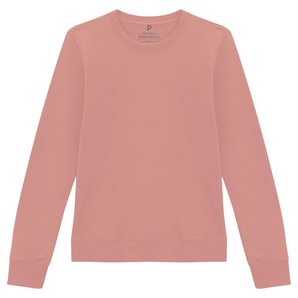 Blusão Moletom Flanelado Feminino - Rose