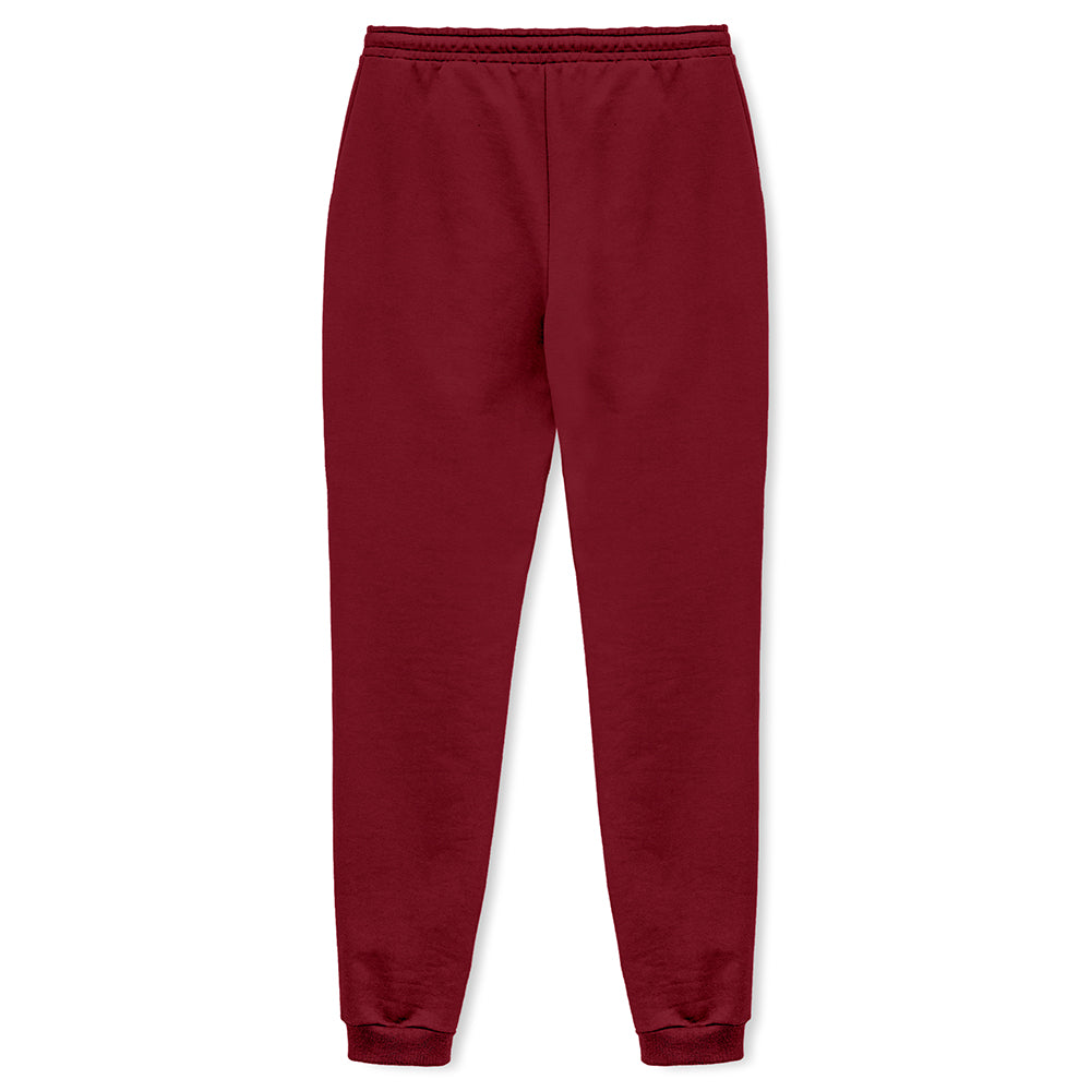 Calça Jogger Moletom Flanelado Feminina - Marsala