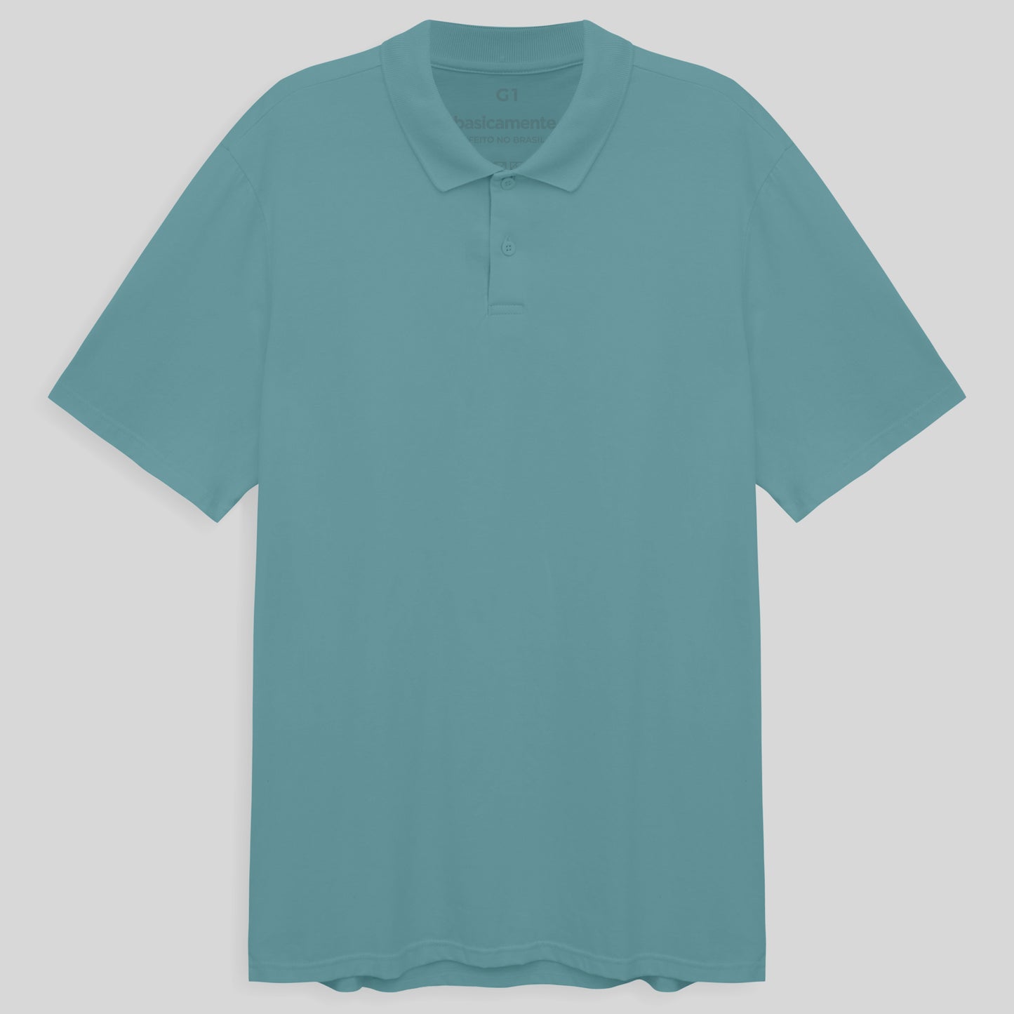 Camisa Polo Plus Masculina - Azul Turquesa