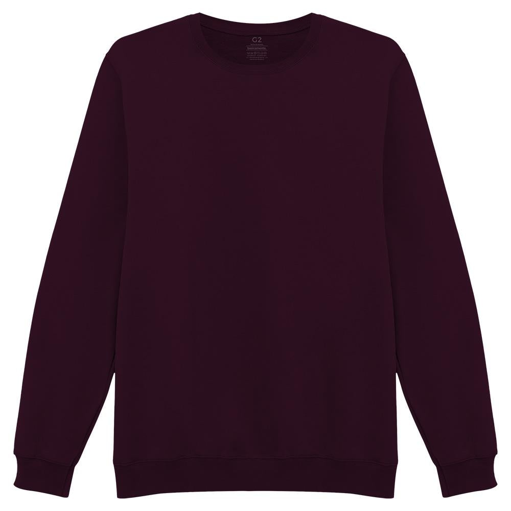 Blusão Moletom Flanelado Plus Masculino - Wine