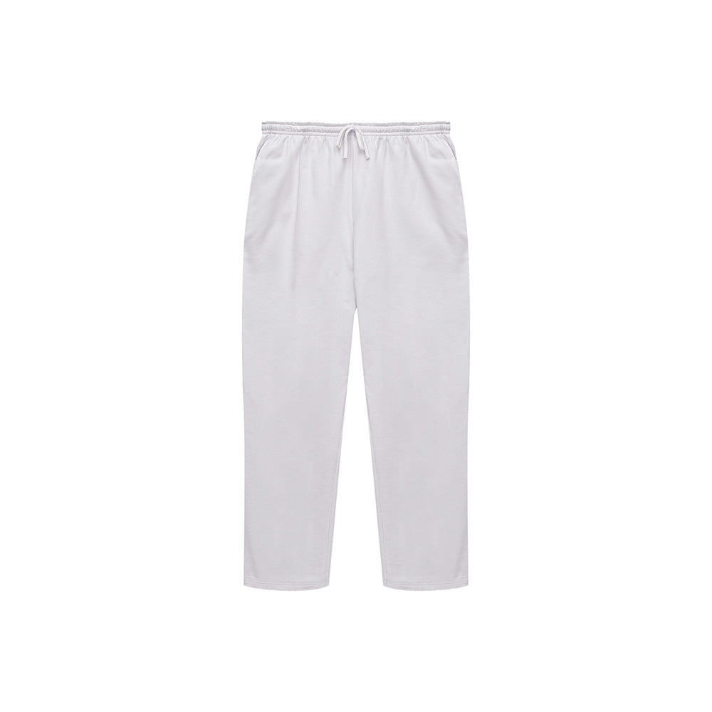 Calça Reta Moletom Flanelado Plus Masculina - Branco