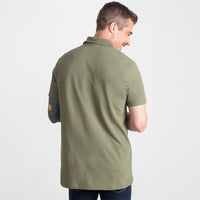 Camisa Polo Piquet Masculina - Verde Militar